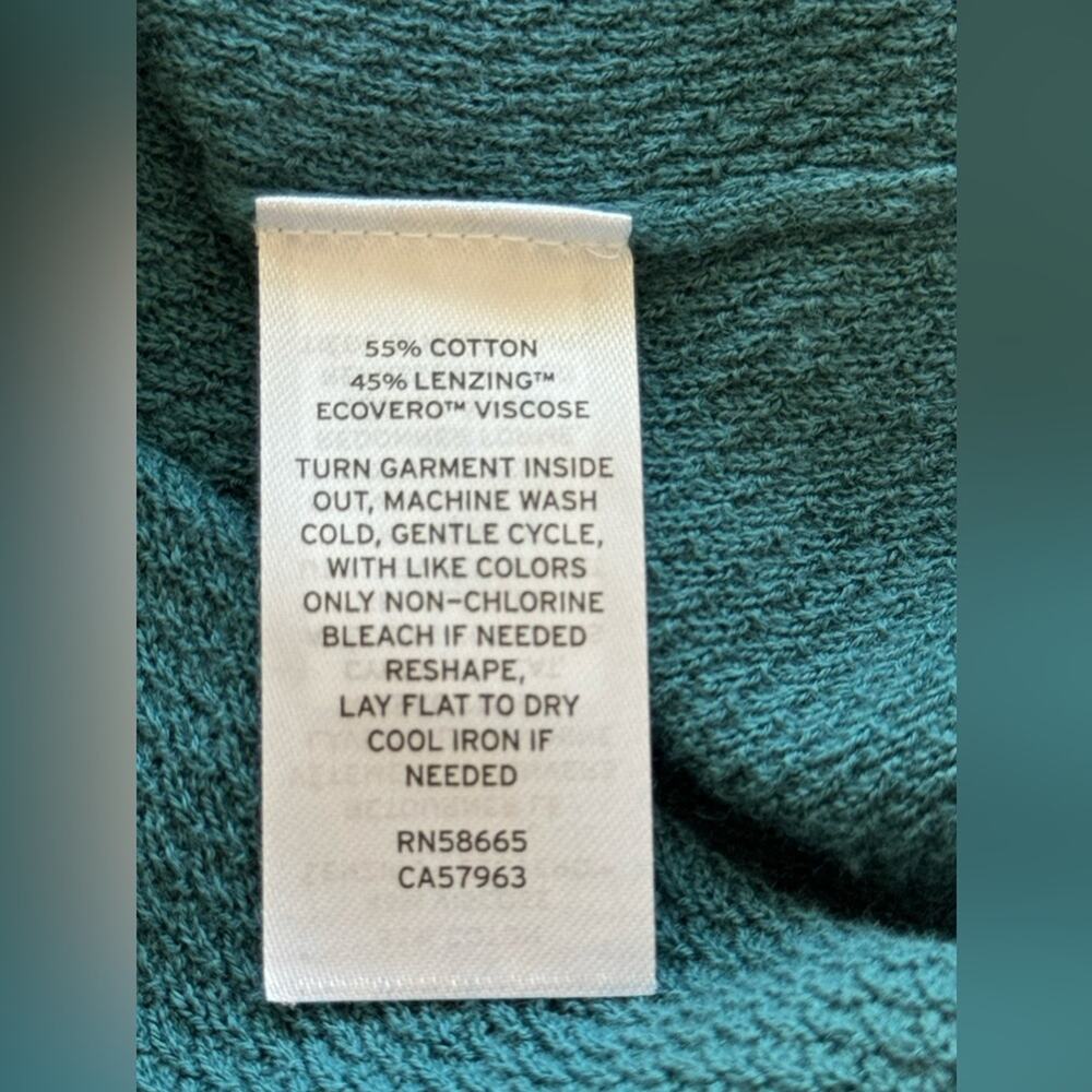 New ~ OPEN EDIT , NORDSTROM ~ Green Crew Neck Lightweight Summer Dress VISCOSE - Picture 5 of 5